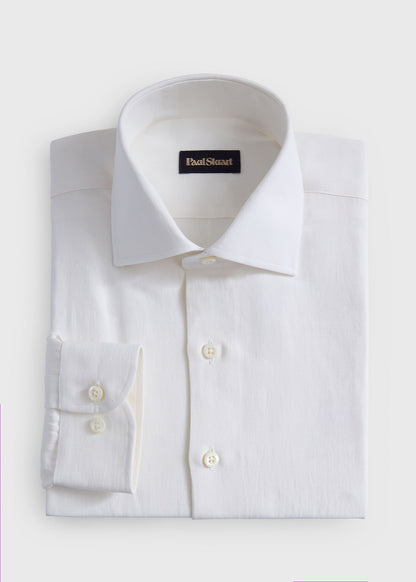 Silk & Linen Shirt Lavender - Paul Stuart