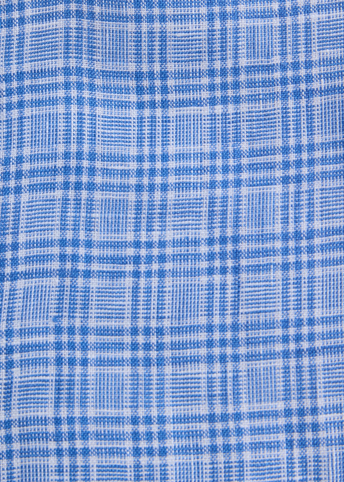 Linen Plaid Shirt Navy/White - Paul Stuart