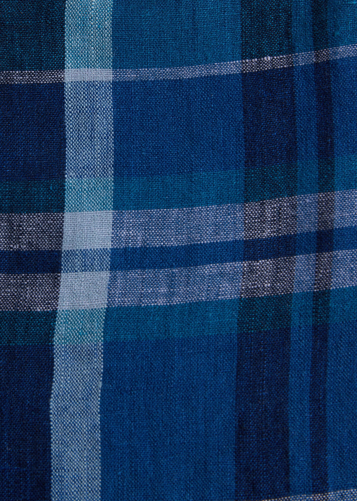 Linen Madras Shirt Copper - Paul Stuart