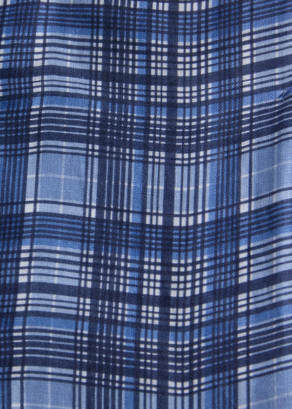Linen Flannel Sport Shirt Navy - Paul Stuart