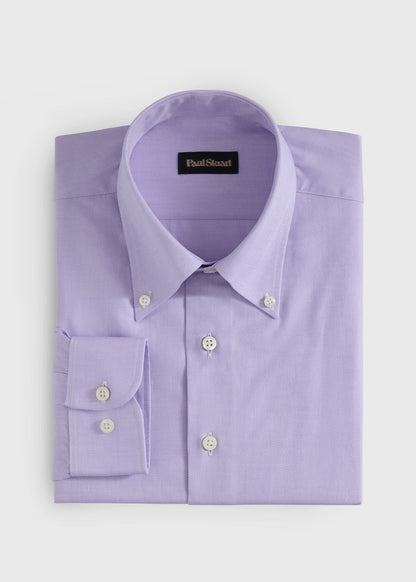 Cotton Textured Sport Shirt Lavender - Paul Stuart