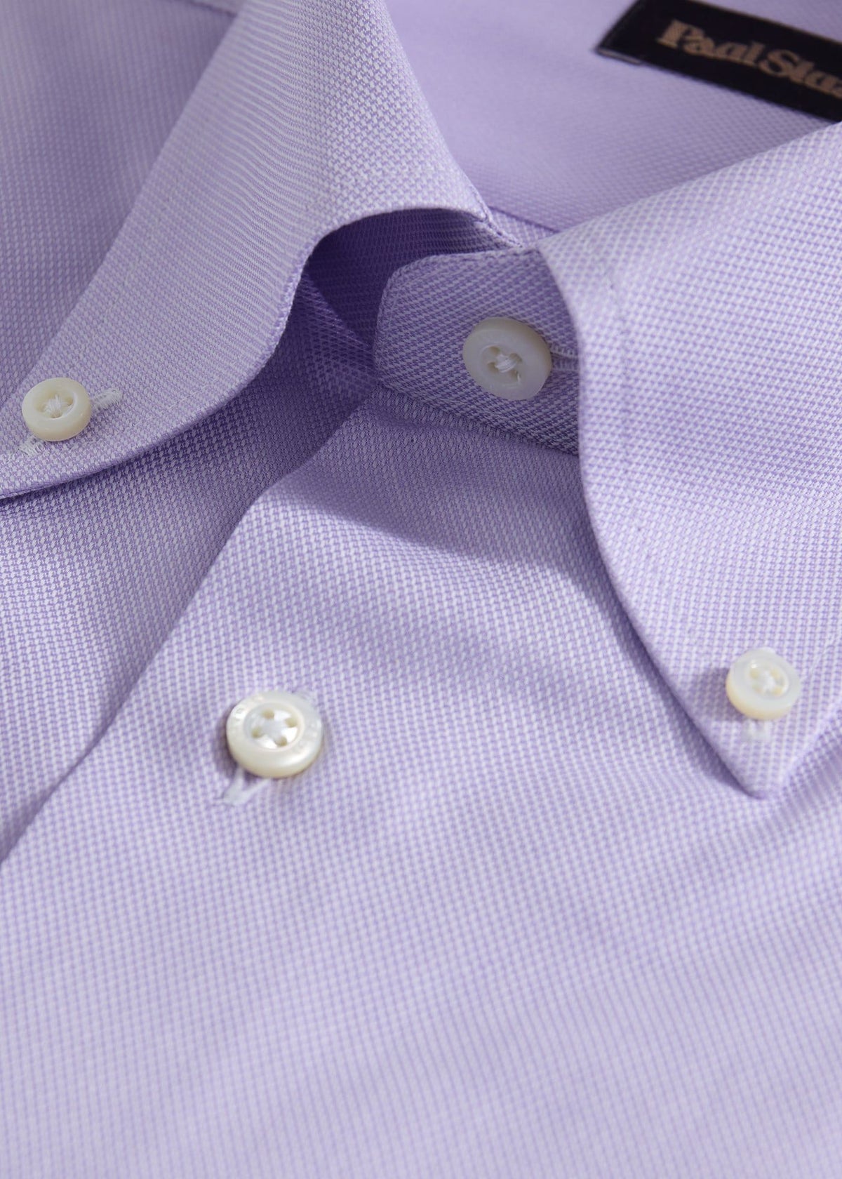 Cotton Textured Sport Shirt Lavender - Paul Stuart