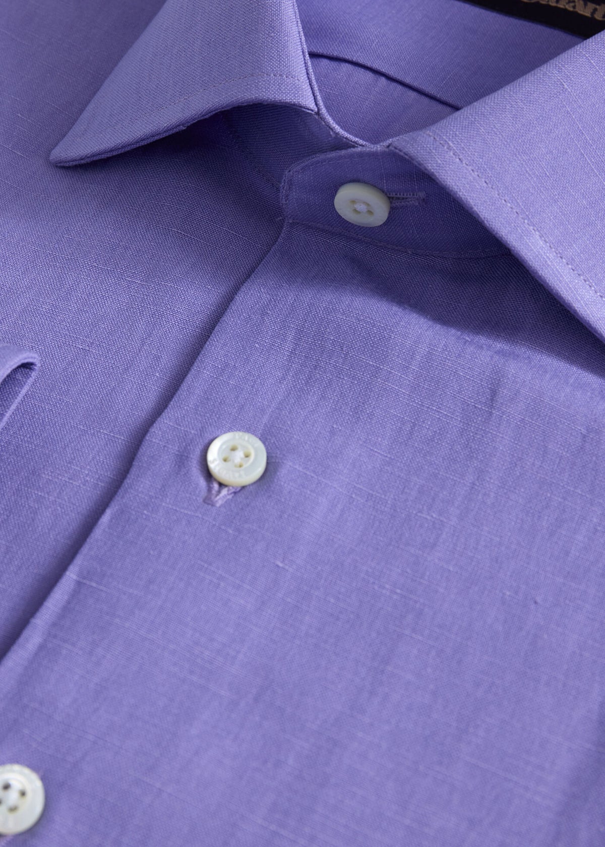 Silk & Linen Shirt Lavender - Paul Stuart