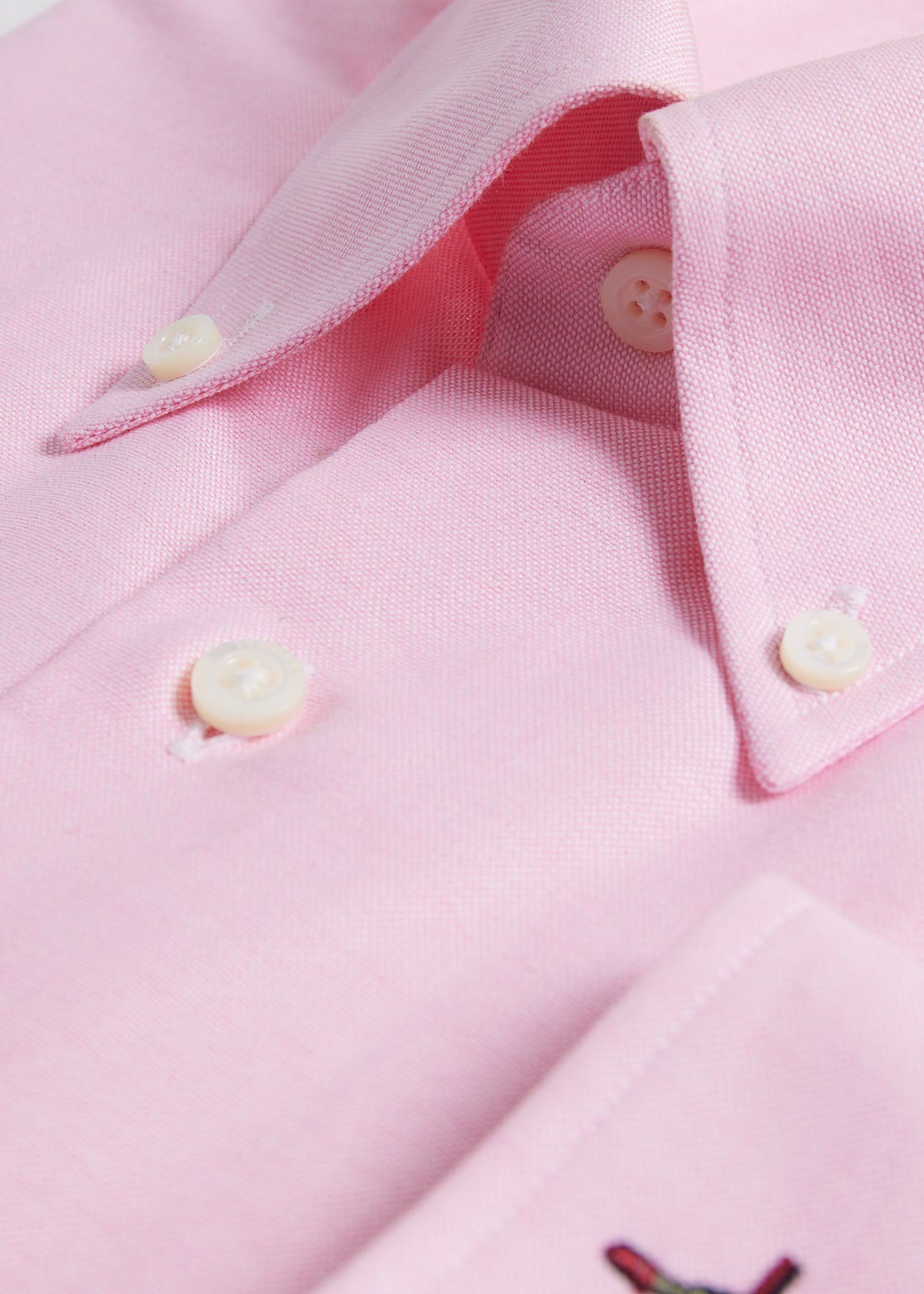Cotton Oxford Logo Sport Shirt Green - Paul Stuart