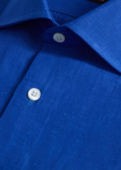 Silk & Linen Shirt Lavender - Paul Stuart