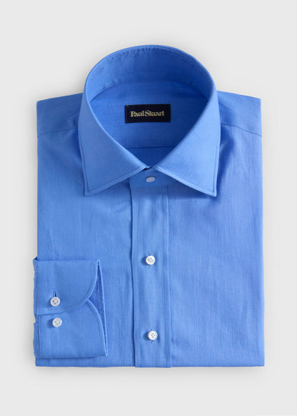 Linen Sport Shirt Blue - Paul Stuart