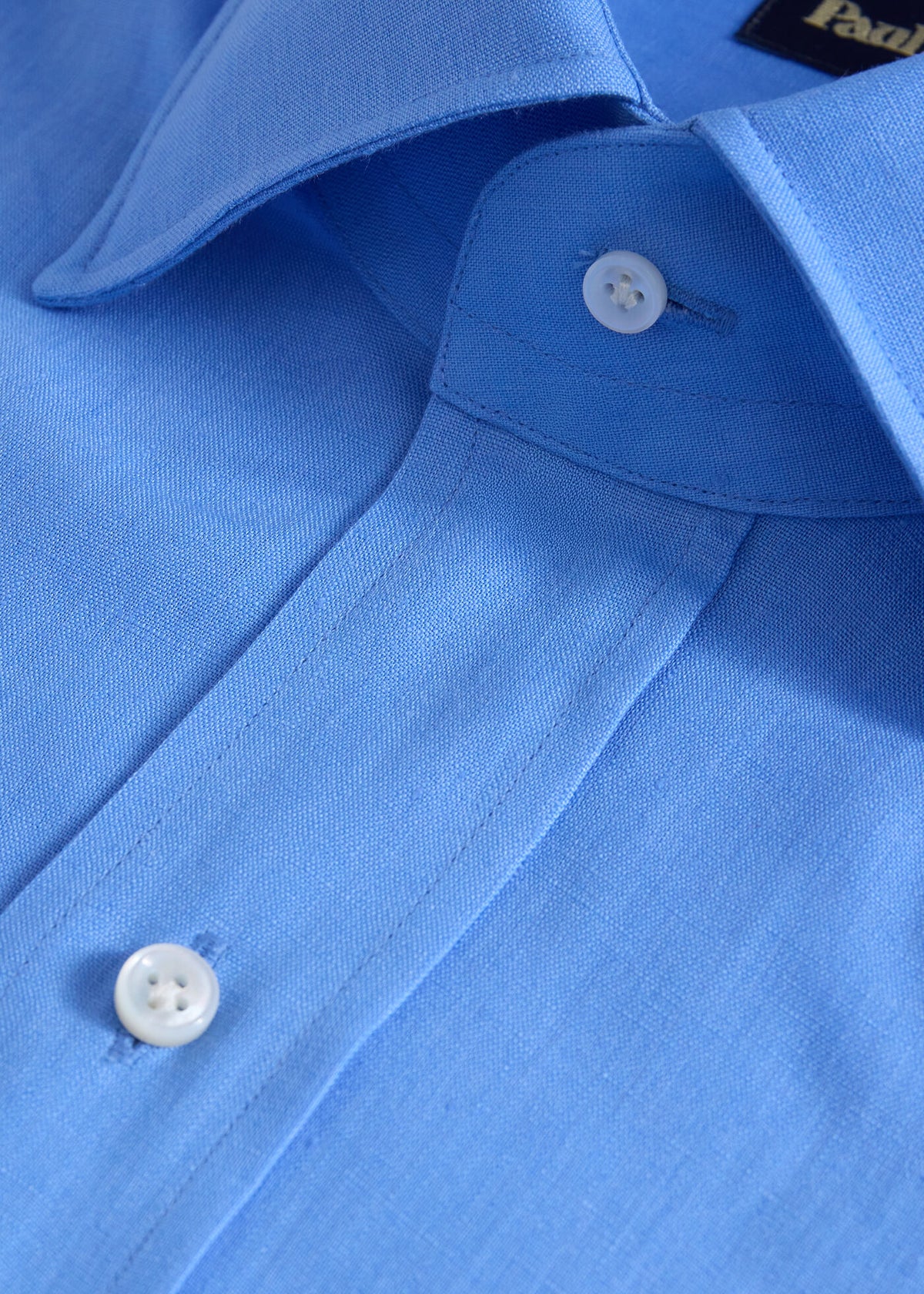 Linen Sport Shirt Blue - Paul Stuart