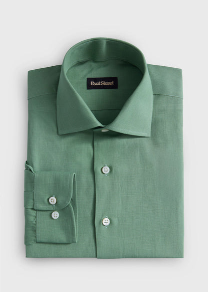 Silk & Linen Shirt Lavender - Paul Stuart