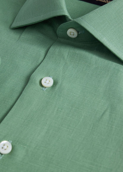 Silk & Linen Shirt Lavender - Paul Stuart