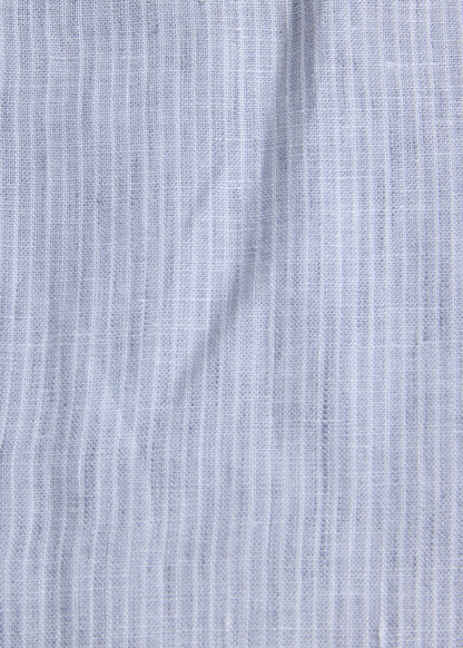 Linen Stripe Shirt Lavender - Paul Stuart