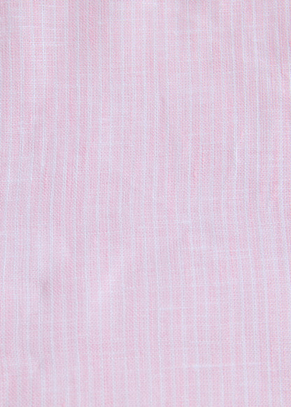 Linen Stripe Shirt Lavender - Paul Stuart