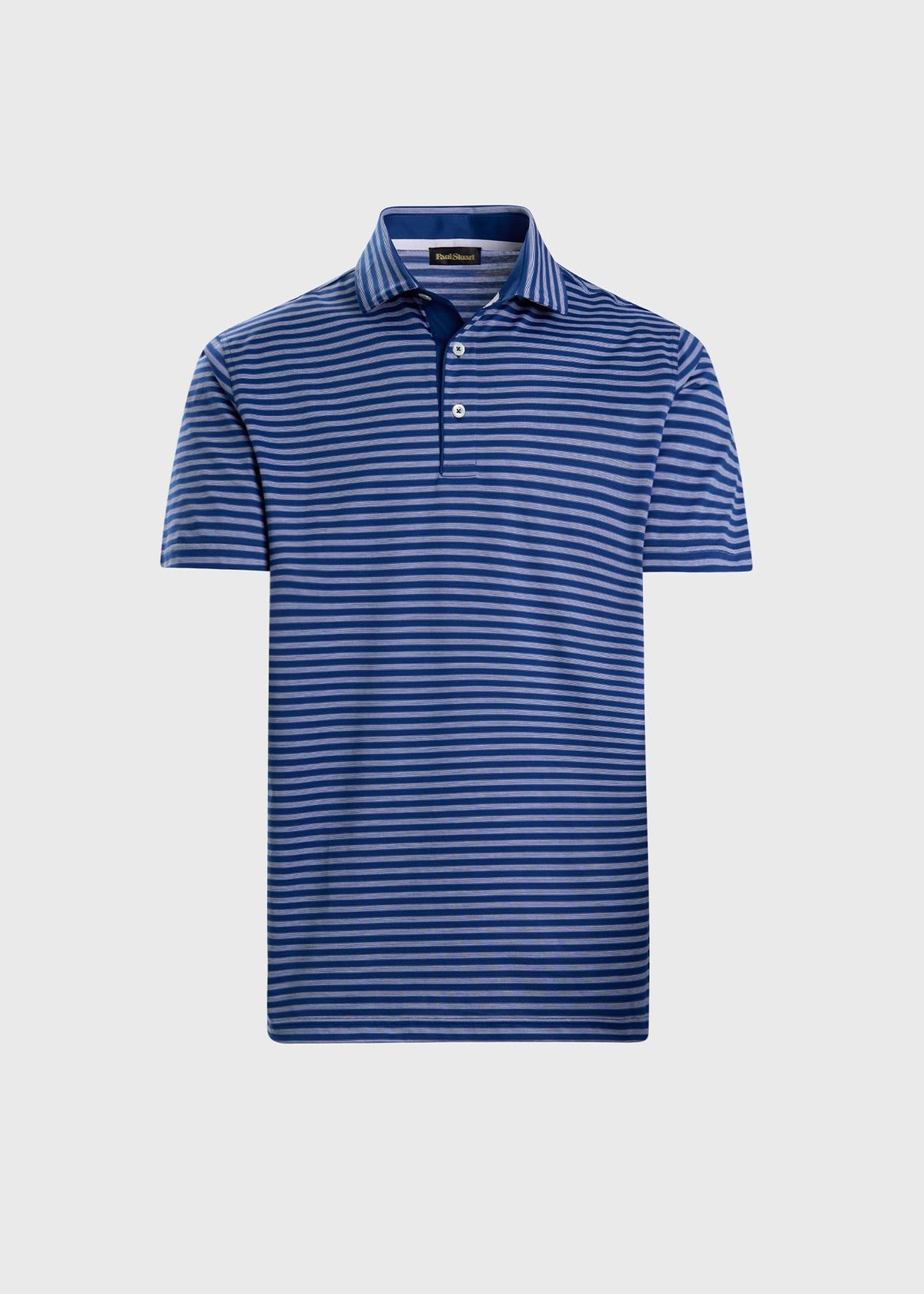 Deco Stripe Performance Polo Navy - Paul Stuart