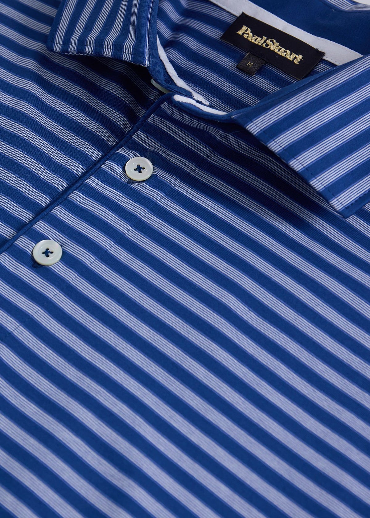 Deco Stripe Performance Polo Navy - Paul Stuart