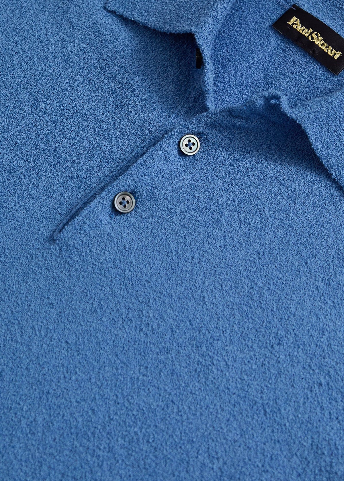 Bouclé Short Sleeve Polo Green - Paul Stuart