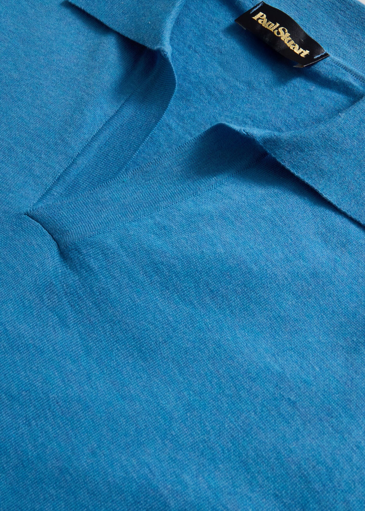 Johnny Collar Polo Blue - Paul Stuart