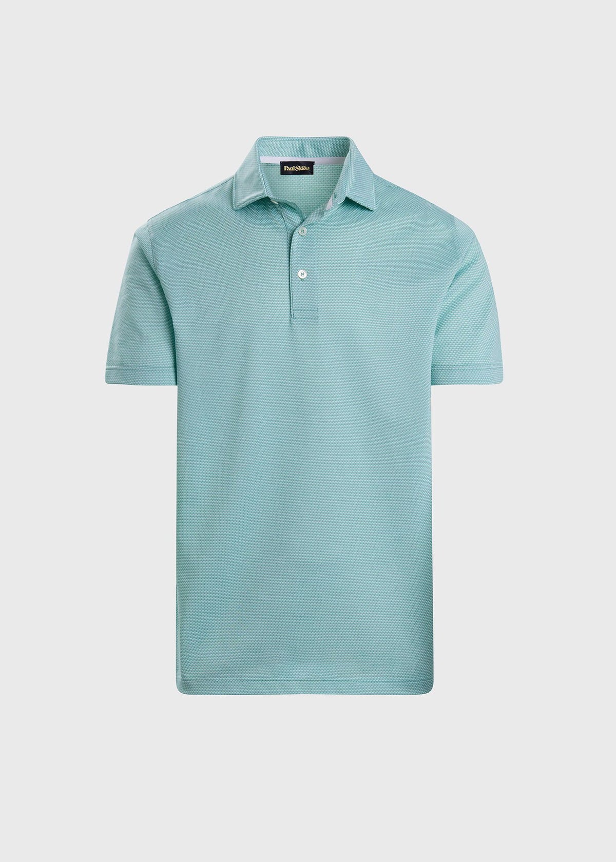 Solid Mélange Performance Polo Mint - Paul Stuart