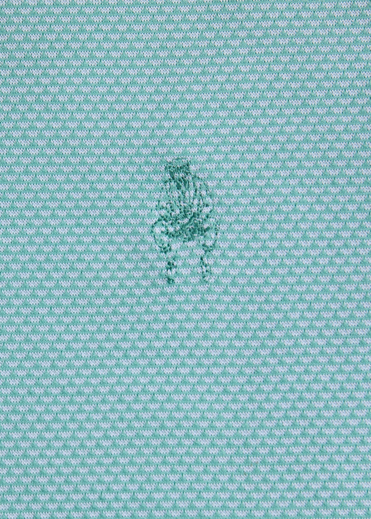 Solid Mélange Performance Polo Mint - Paul Stuart