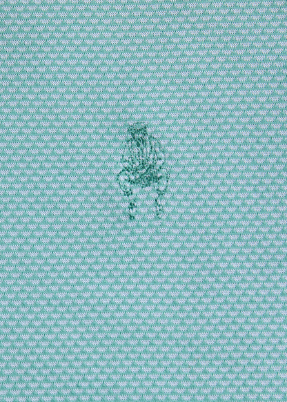 Solid Mélange Performance Polo Mint - Paul Stuart