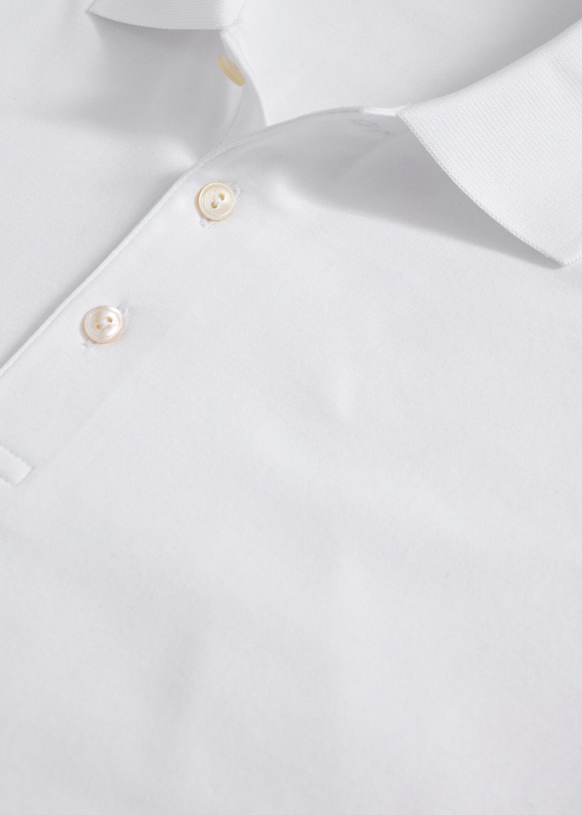Pima Cotton Interlock Polo Light Grey - Paul Stuart