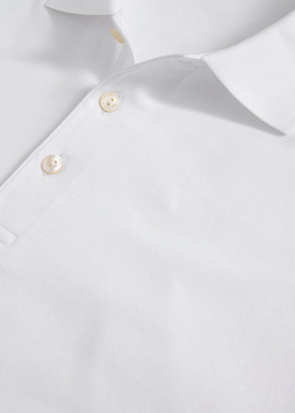 Pima Cotton Interlock Polo Light Grey - Paul Stuart