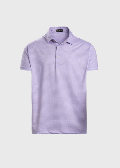 Deco Dot Performance Polo Lilac - Paul Stuart