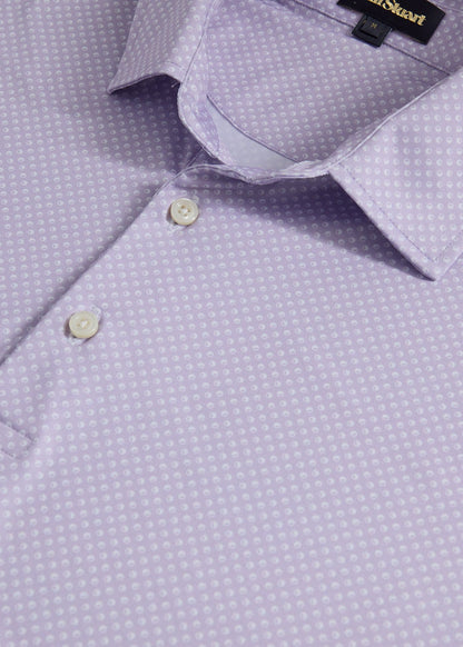 Deco Dot Performance Polo Lilac - Paul Stuart
