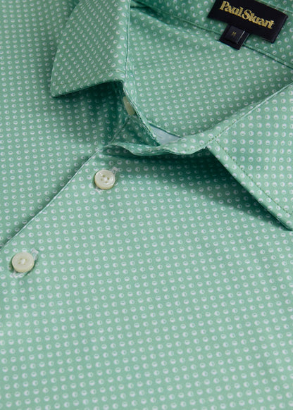 Deco Dot Performance Polo Lilac - Paul Stuart