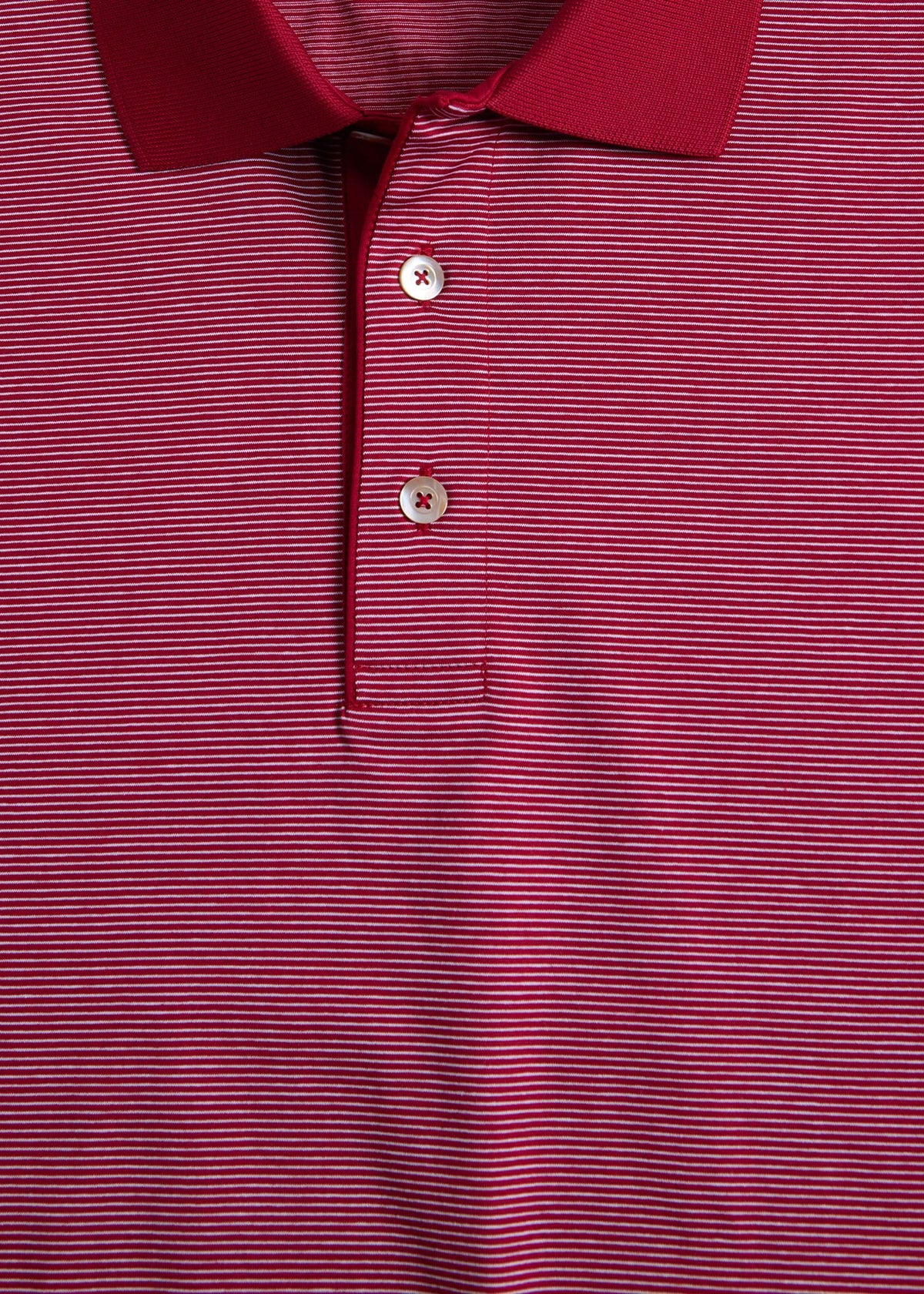 Italian Cotton Micro Stripe Polo Blue, unselectable - Paul Stuart