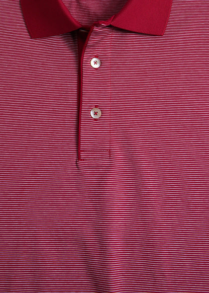 Italian Cotton Micro Stripe Polo Blue, unselectable - Paul Stuart