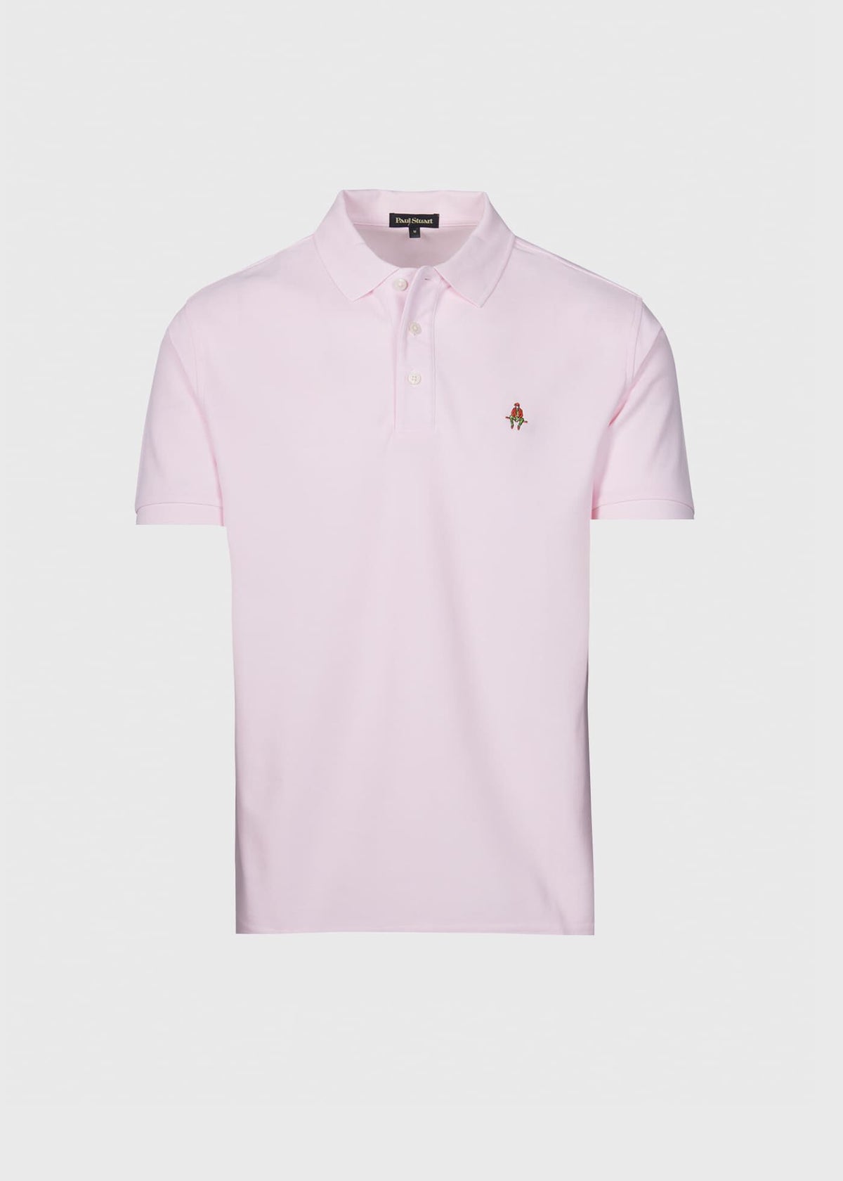 Cotton Pique Logo Polo Azure, unselectable - Paul Stuart