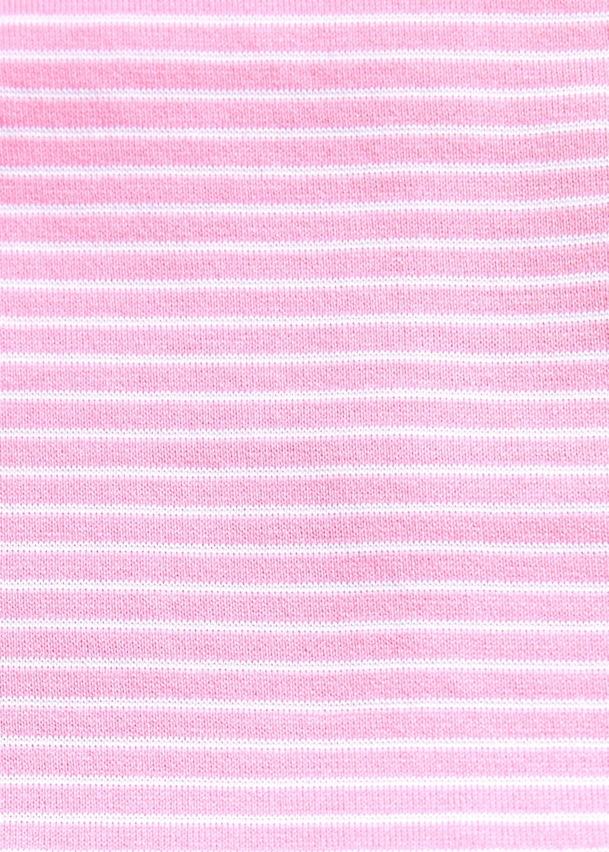 Two-Tone Stripe Performance Polo Light Blue - Paul Stuart