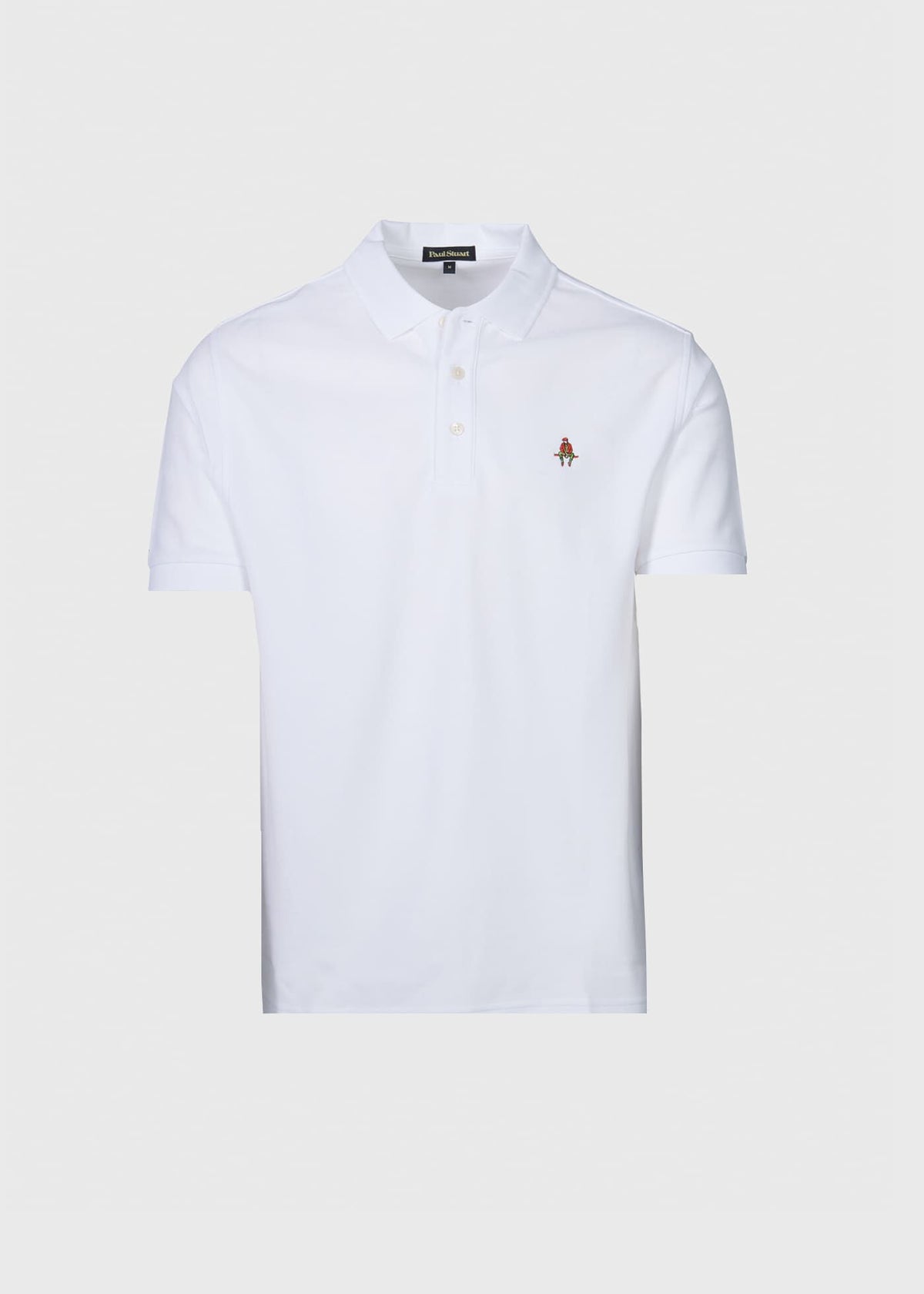 Cotton Pique Logo Polo Azure, unselectable - Paul Stuart
