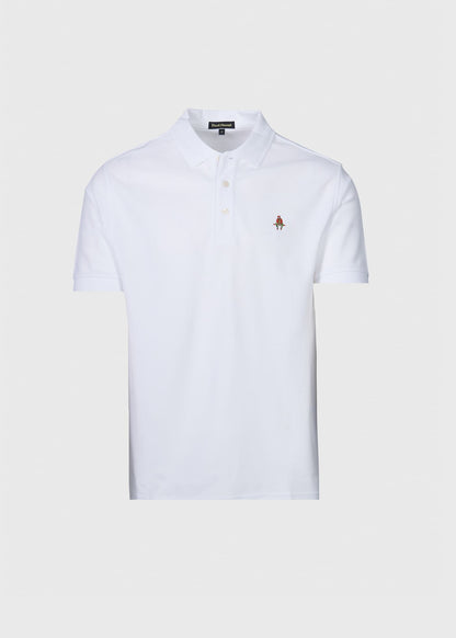 Cotton Pique Logo Polo Azure, unselectable - Paul Stuart