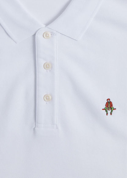 Cotton Pique Logo Polo Azure, unselectable - Paul Stuart