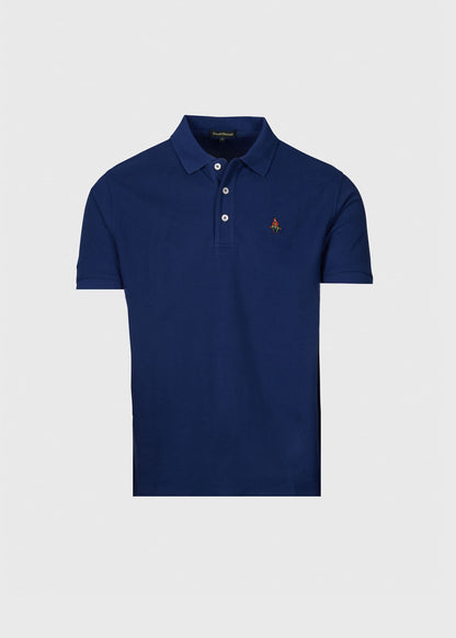 Cotton Pique Logo Polo Azure, unselectable - Paul Stuart