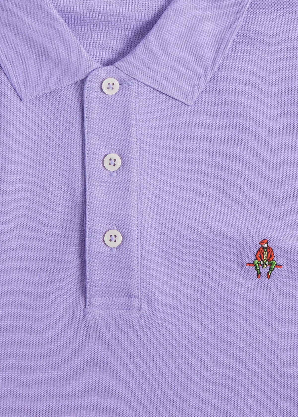 Cotton Pique Logo Polo Azure, unselectable - Paul Stuart