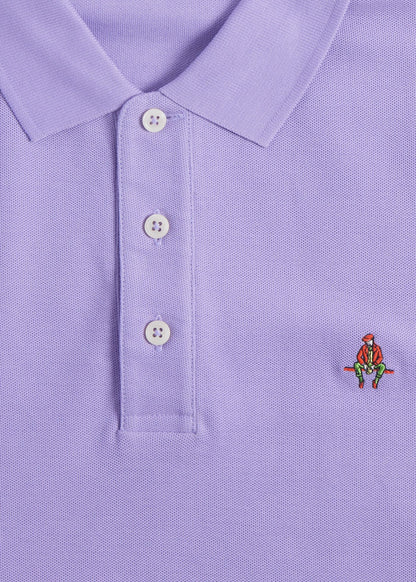 Cotton Pique Logo Polo Azure, unselectable - Paul Stuart
