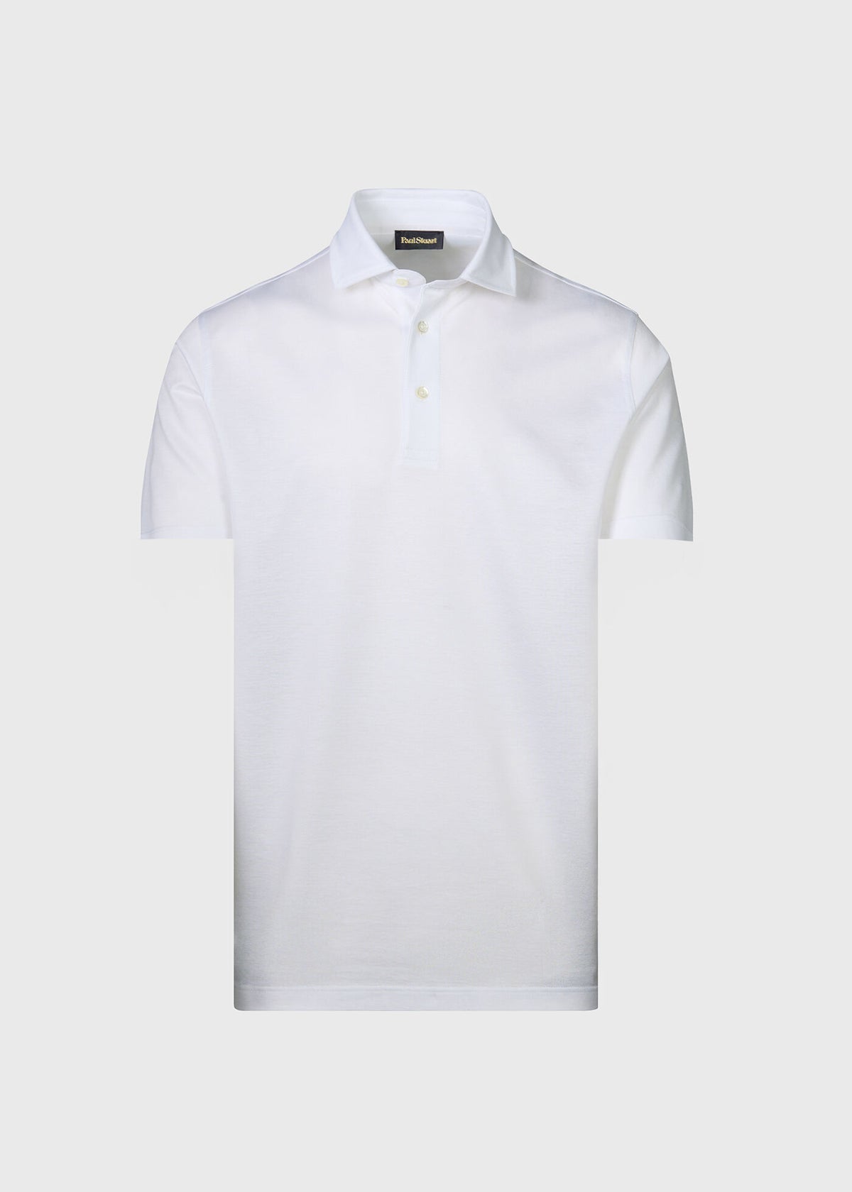 Short Sleeve Performance Polo Light Blue - Paul Stuart
