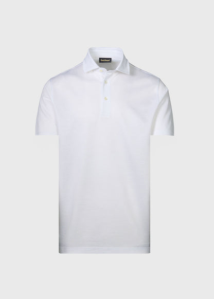 Short Sleeve Performance Polo Light Blue - Paul Stuart