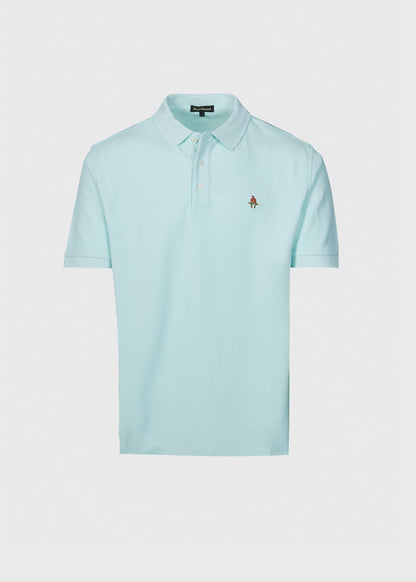 Cotton Pique Logo Polo Azure, unselectable - Paul Stuart