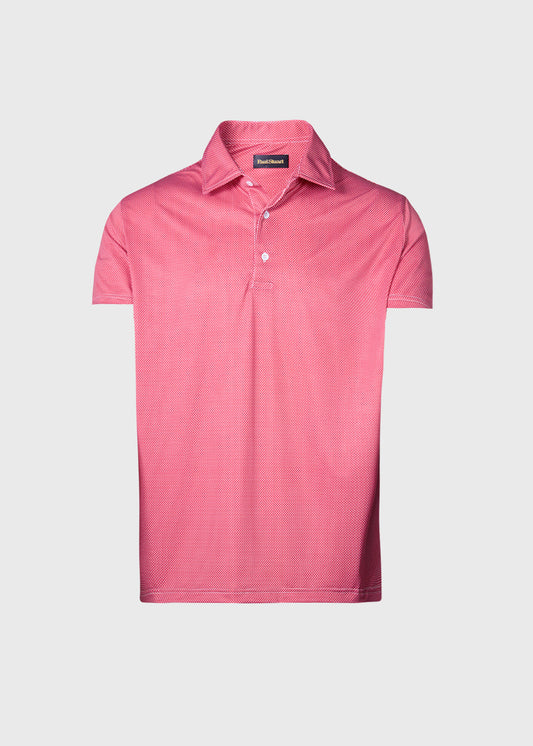 Ultra Soft Deco Dot Performance Polo Navy - Paul Stuart