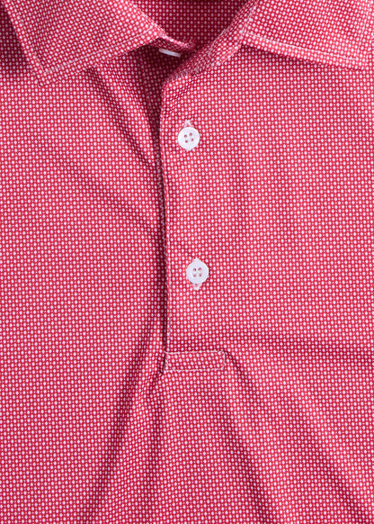 Ultra Soft Deco Dot Performance Polo Navy - Paul Stuart