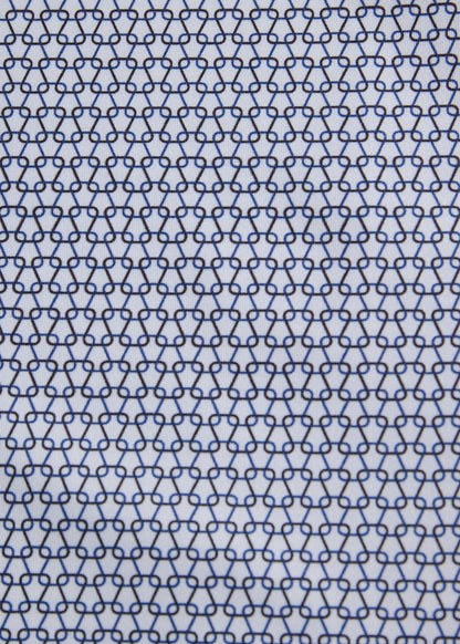 Mini Abstract Performance Polo Black/White/Navy - Paul Stuart