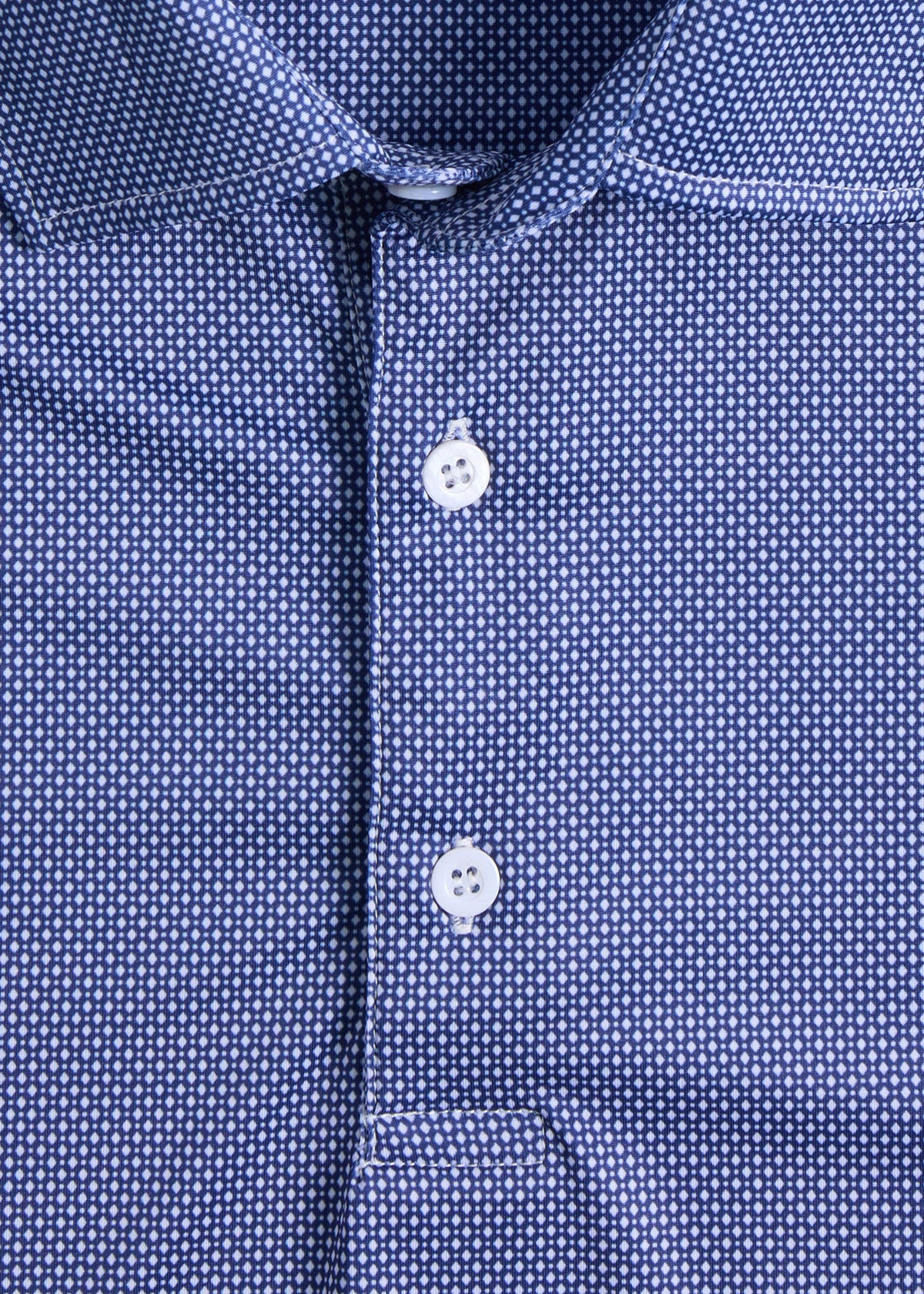Ultra Soft Deco Dot Performance Polo Navy - Paul Stuart