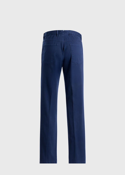 Cotton Twill Five-Pocket Pant Brick, unselectable - Paul Stuart