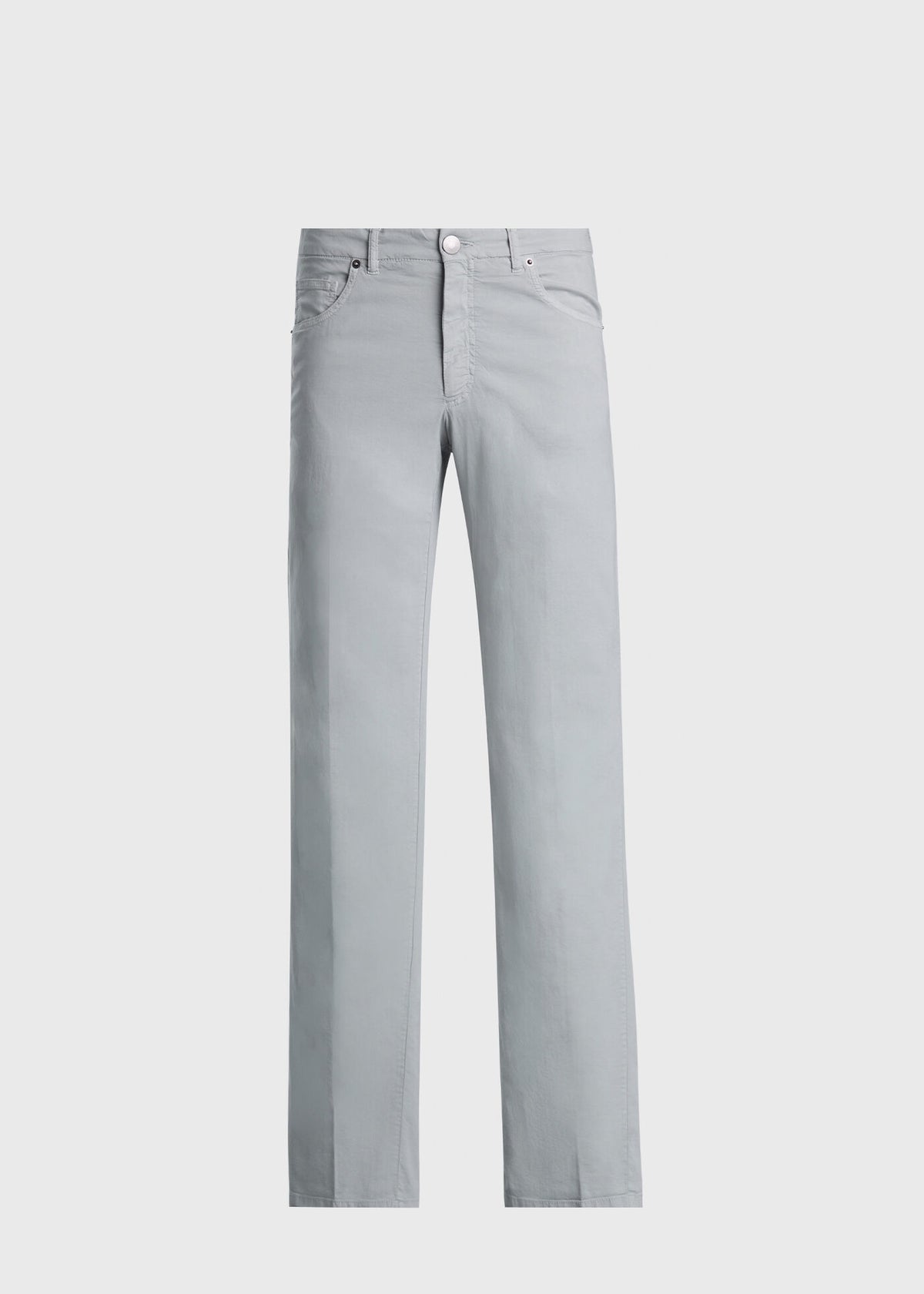 Cotton & Silk Five Pocket Pant Khaki - Paul Stuart