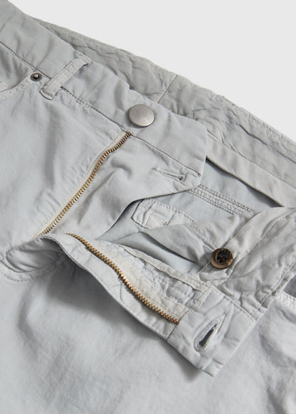 Cotton & Silk Five Pocket Pant Khaki - Paul Stuart