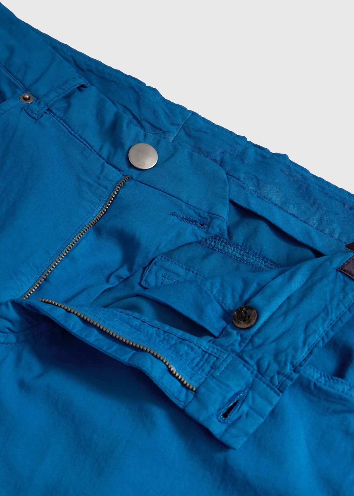 Cotton & Silk Five Pocket Pant Khaki - Paul Stuart