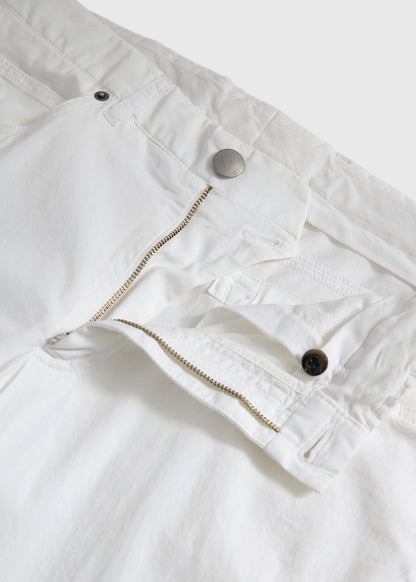 Cotton & Silk Five Pocket Pant Khaki - Paul Stuart