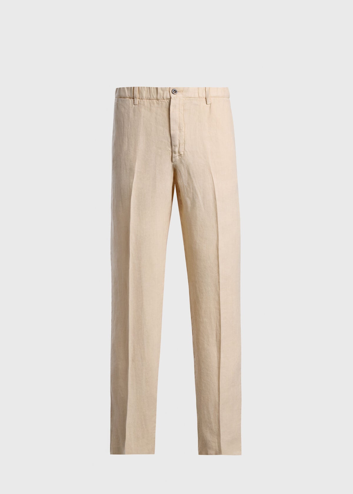 Linen Garment Dyed Trouser Dusty Rose - Paul Stuart